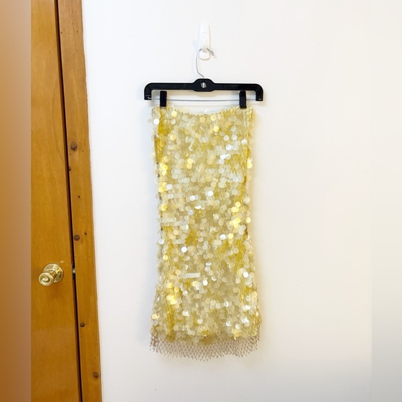 New Tory Burch Sequinned Shell Skirt - Picture 8 of 12